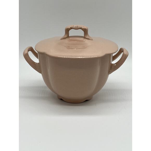 Vintage Johnson Bros. England Rosedawn Pink Art Deco Sugar Dish Bowl w/ Lid - Picture 2 of 8